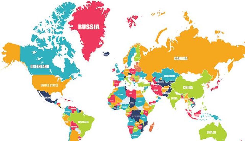 harta lumii detaliata pe tari Răspunsul la întrebarea: „Numele căror ţări au fost inversate pe 