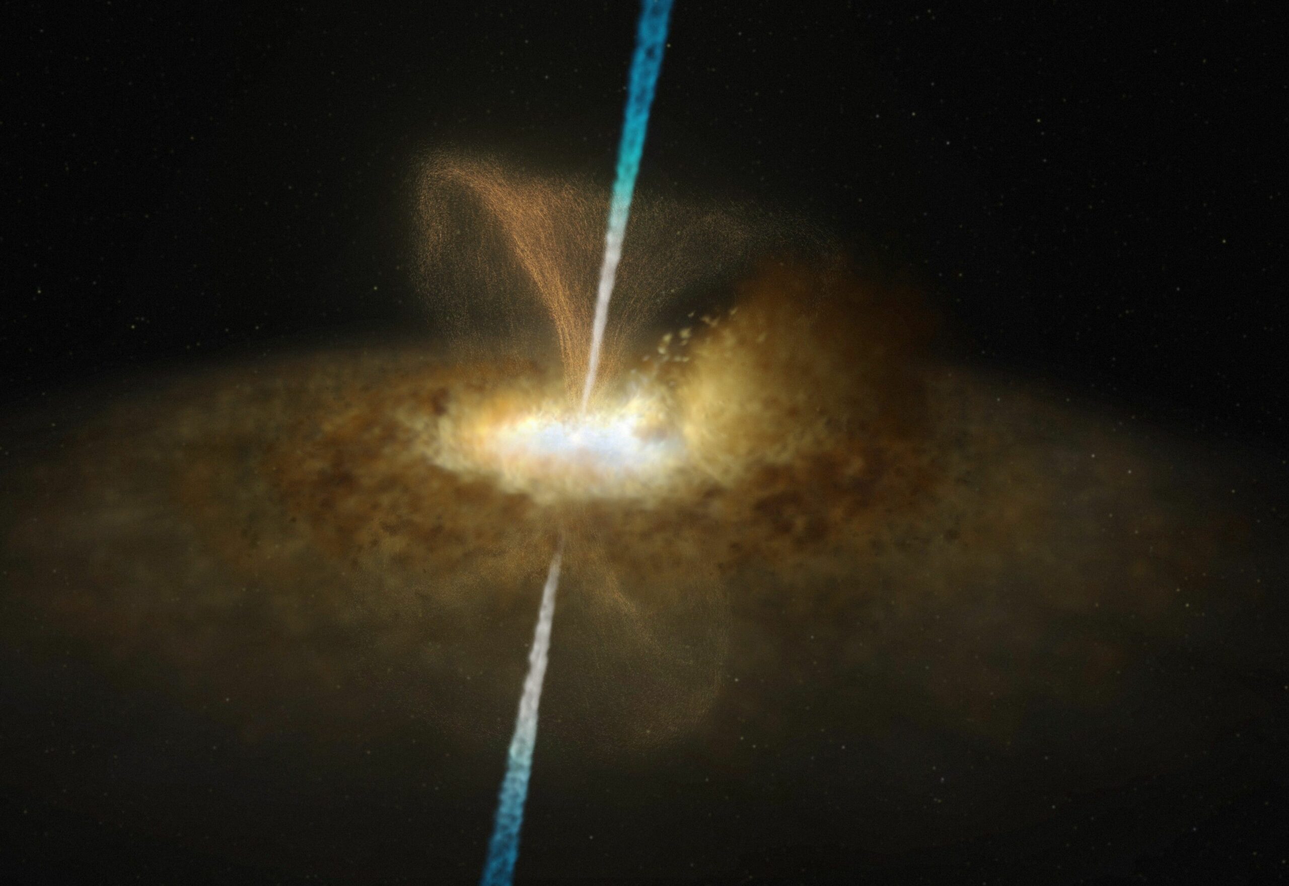 Astronomii au detectat o structură extinsă în jurul galaxiei Messier 77