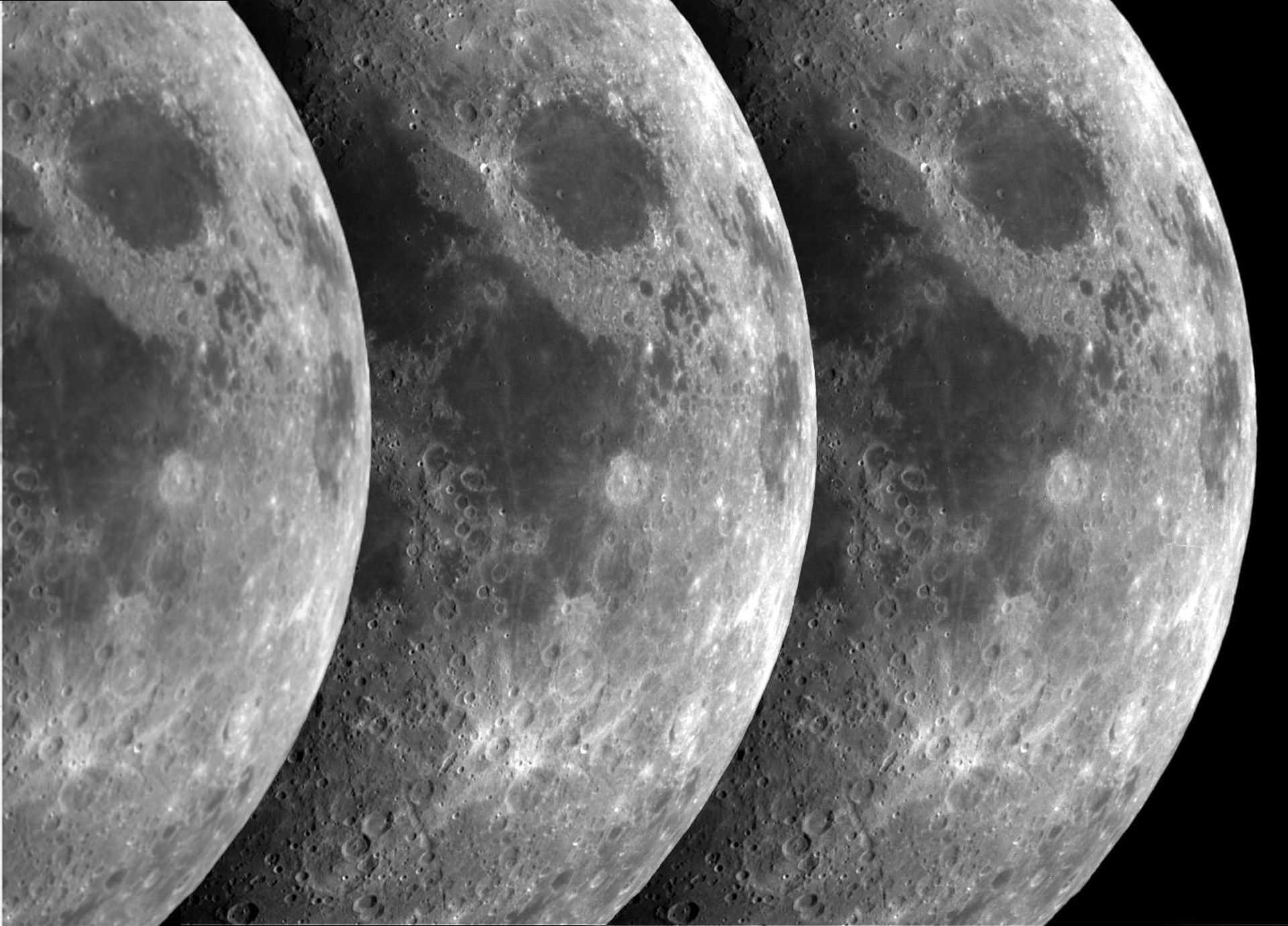 O bucată din Lună pare să orbiteze Pământul